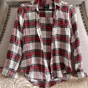 Flannel plaid, Abercrombie and Fitch shirt